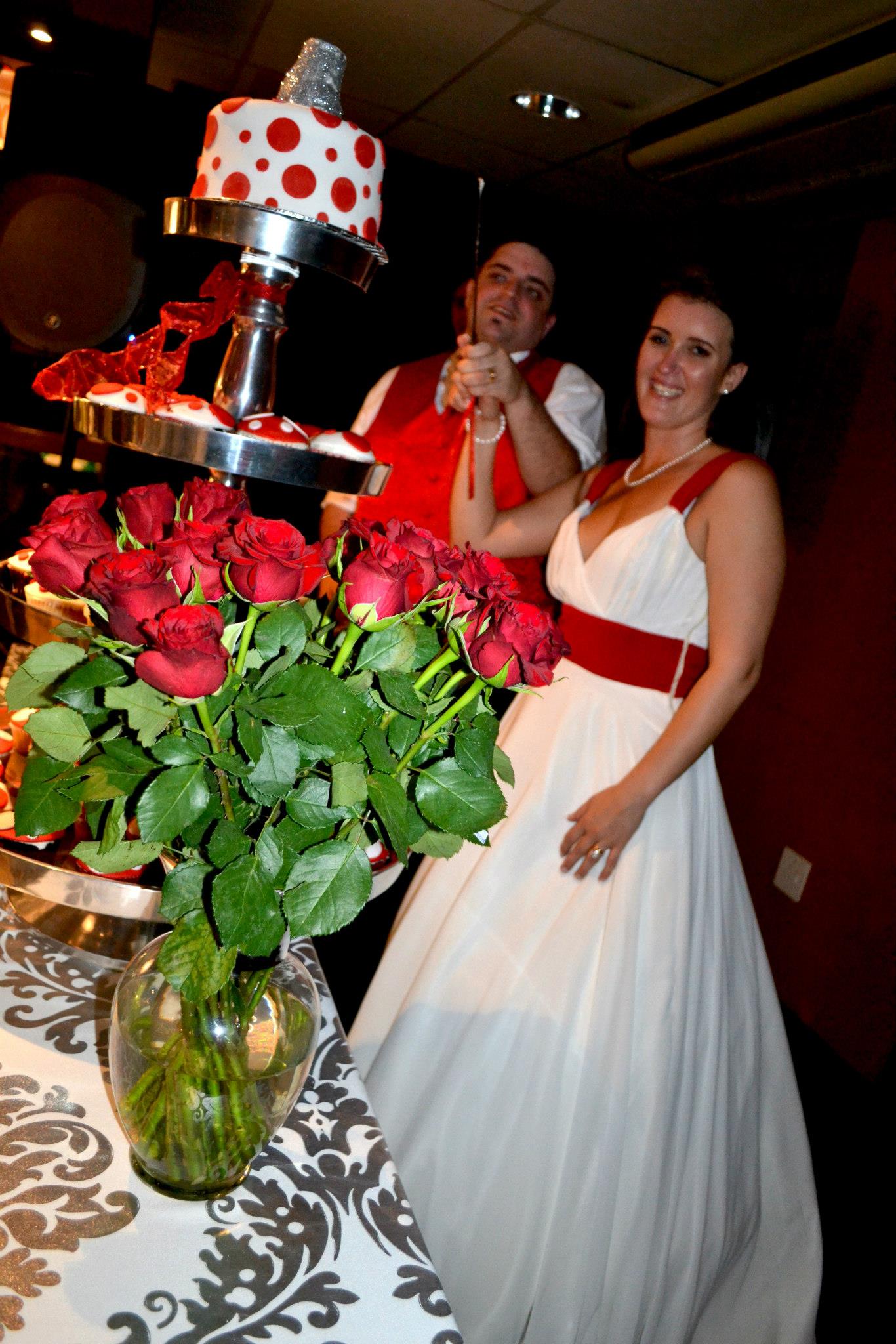 Kate and Mickey at their wedding - Event Styling Umhlanga Marge B now also wedding planner extraordinaire